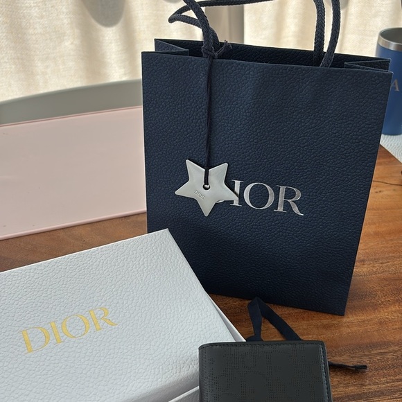 New Men’s Dior Vertical bifold wallet Black - Picture 3 of 10